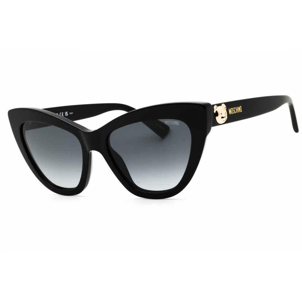 Moschino MOS122/S Sunglasses Black Plastic Cat-Eye